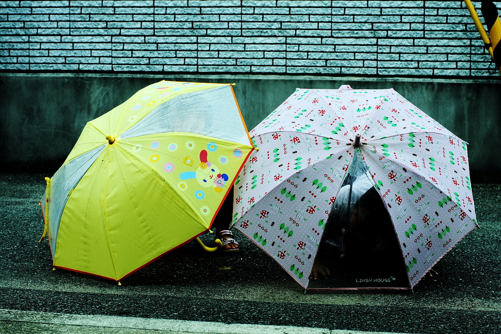 open an umbrella