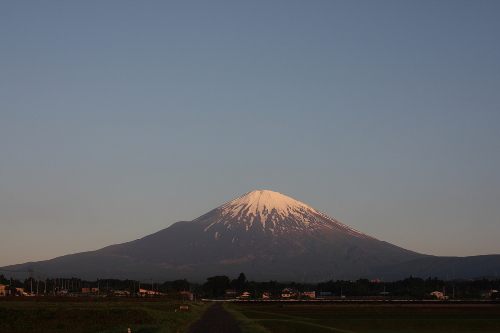 明け方の富士