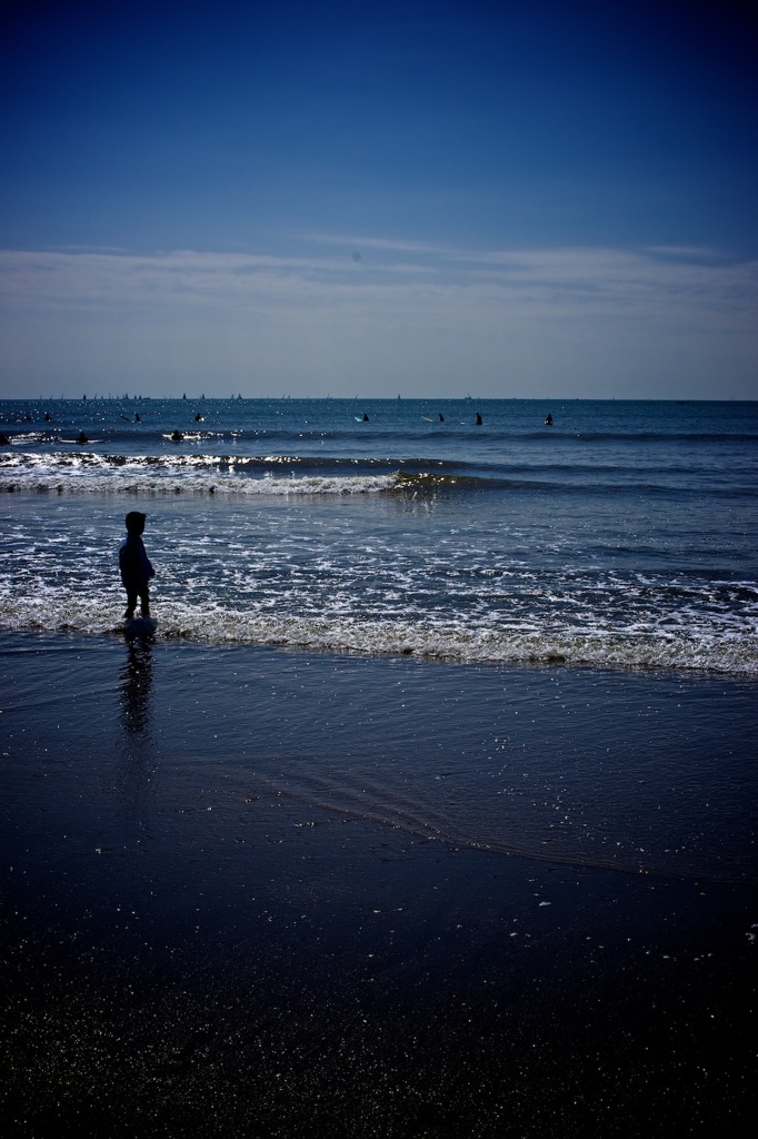 海岸の少年