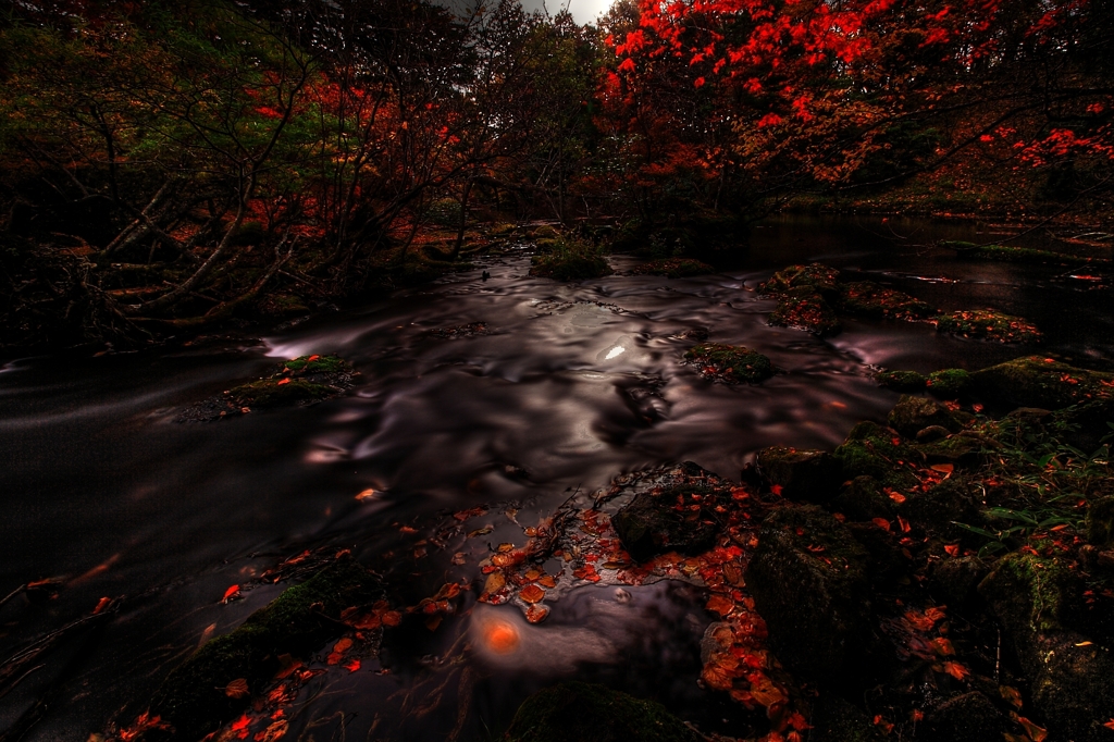 紅の川