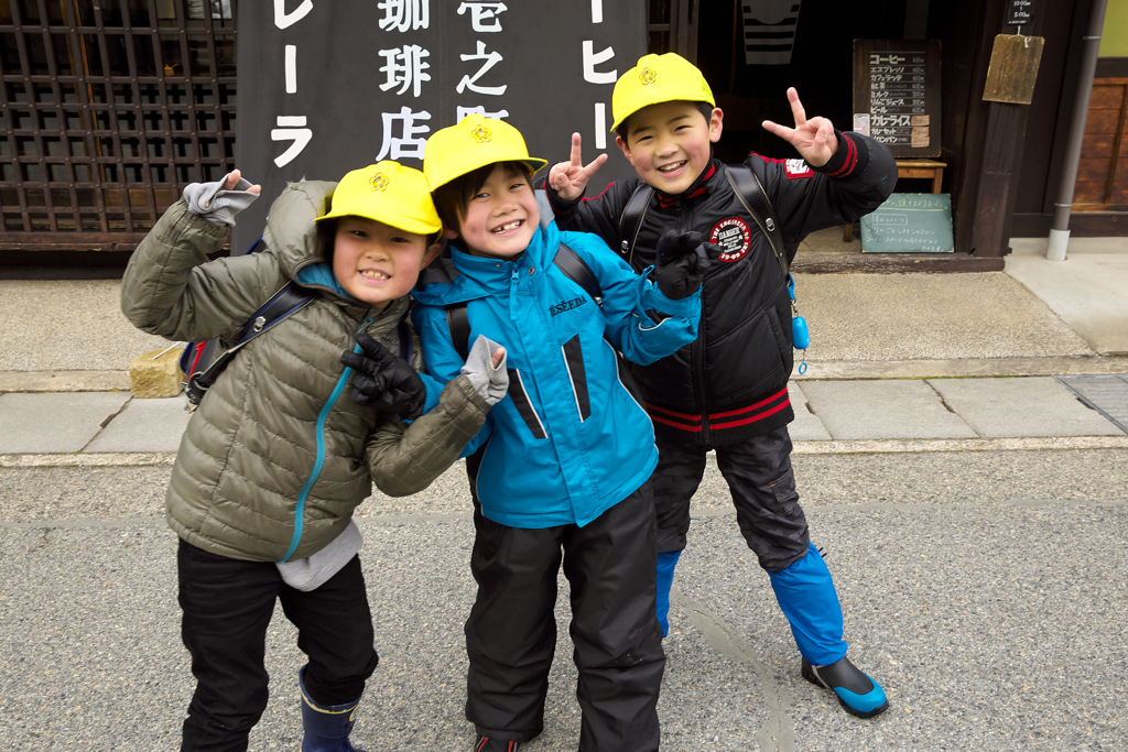 帰り道のポーズ