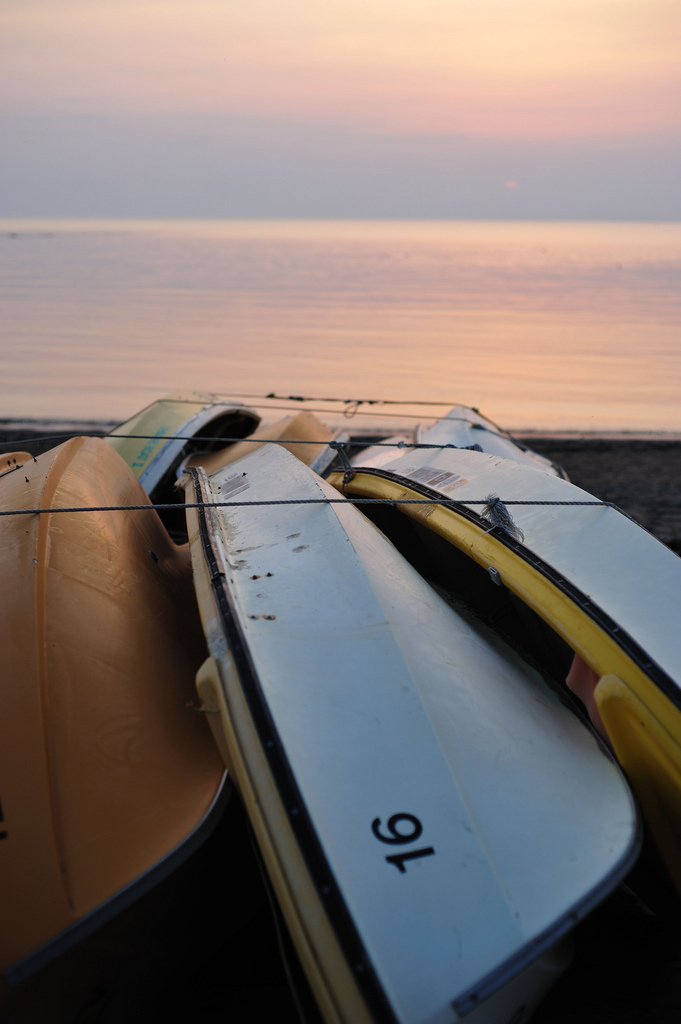 yellow boats, off season
