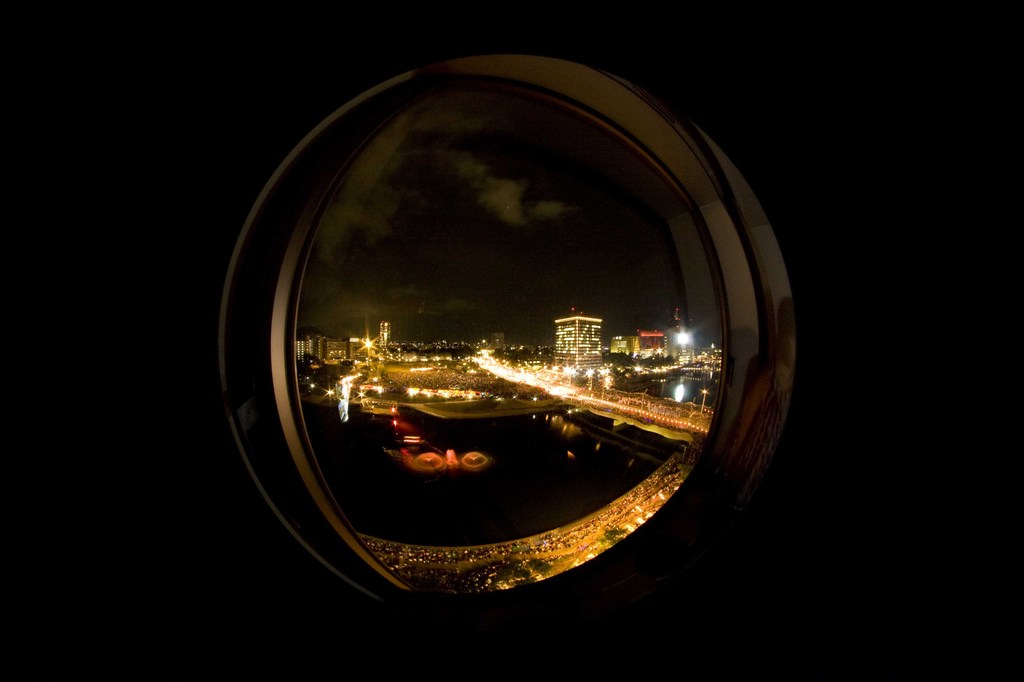 ホテルの窓から