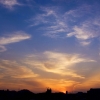 夕景の雲