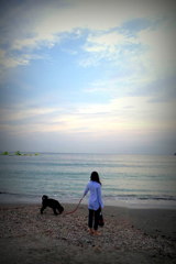 影絵じゃいないけど逗子海岸