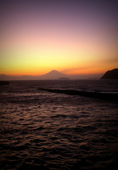 渚橋の夕焼け