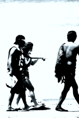 影絵じゃないけど逗子海岸