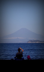 朝の海