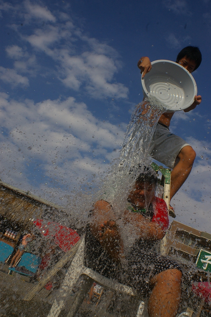 氷水バケツチャレンジ！