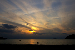 影絵小屋・逗子海岸（本日撮影です。）