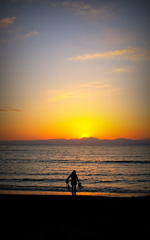 影絵小屋・逗子海岸（わかめひろい）