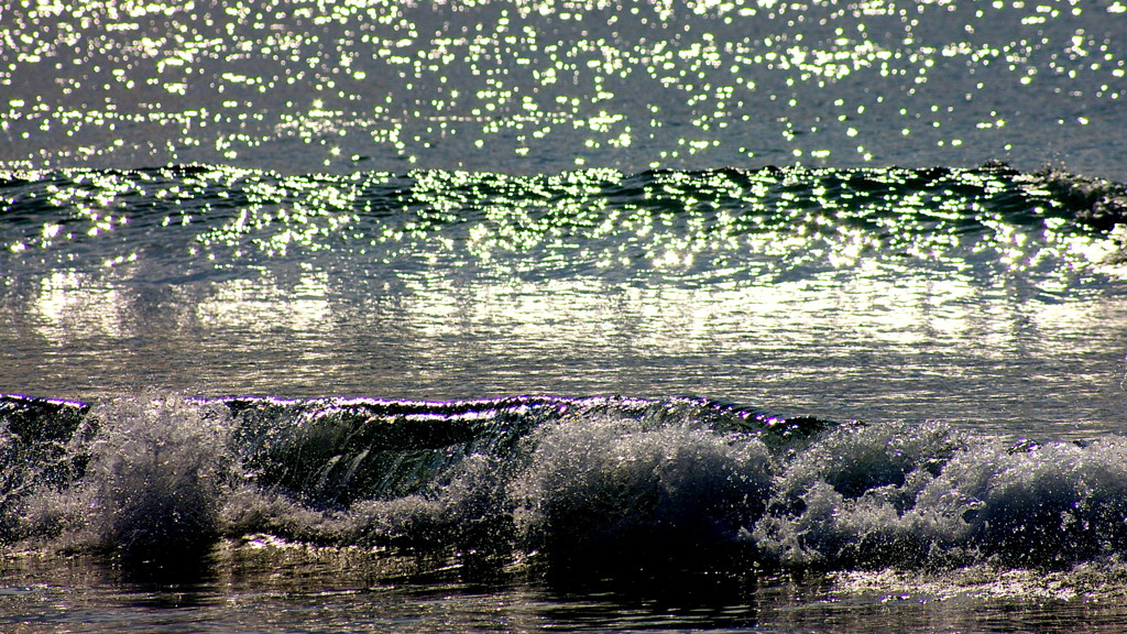 逆光の海（拡大してね！）