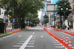 通行止め駅前通り