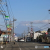 富士山と道路