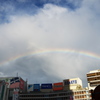 新宿上空の虹