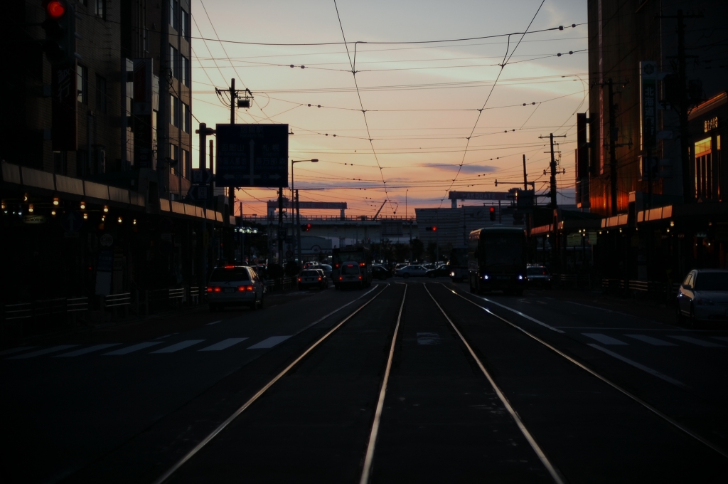 横断歩道から