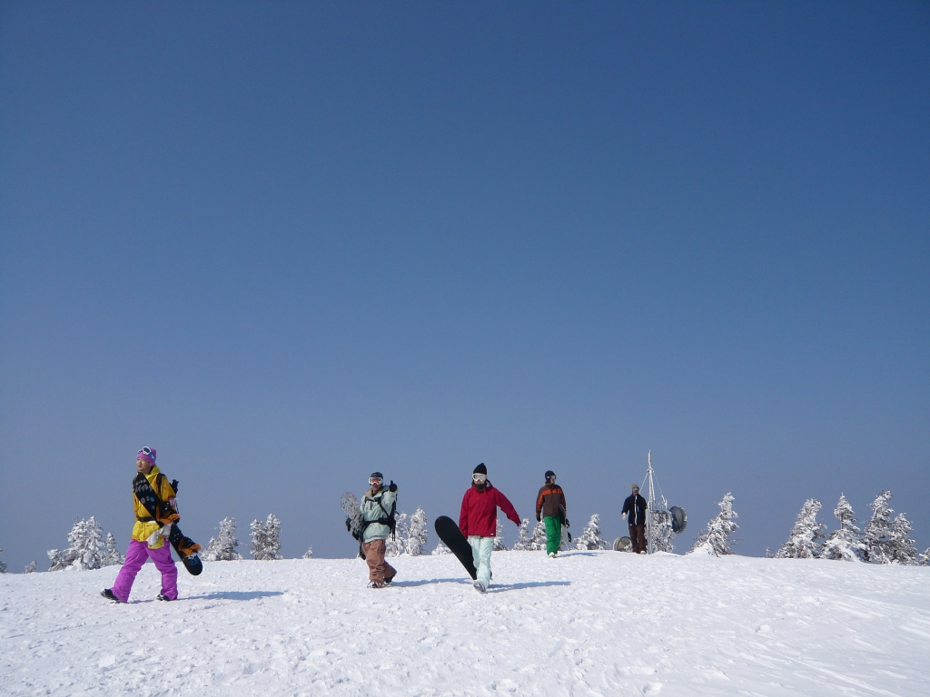 雪空散歩