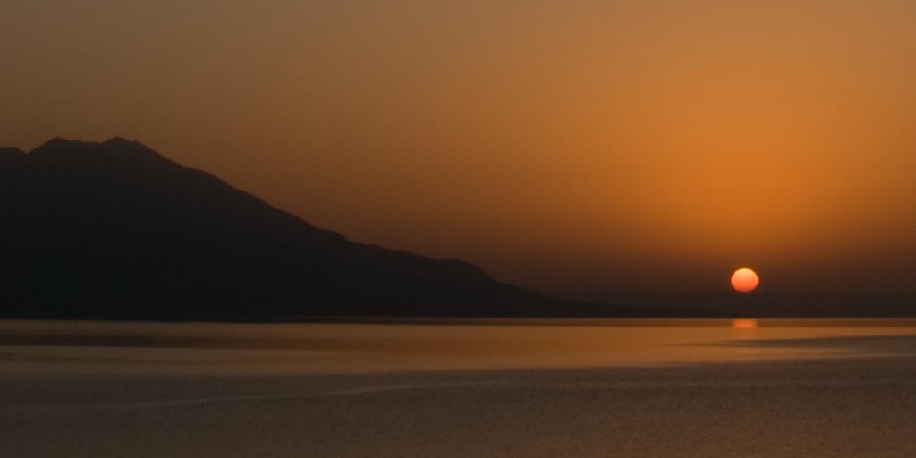 夕日