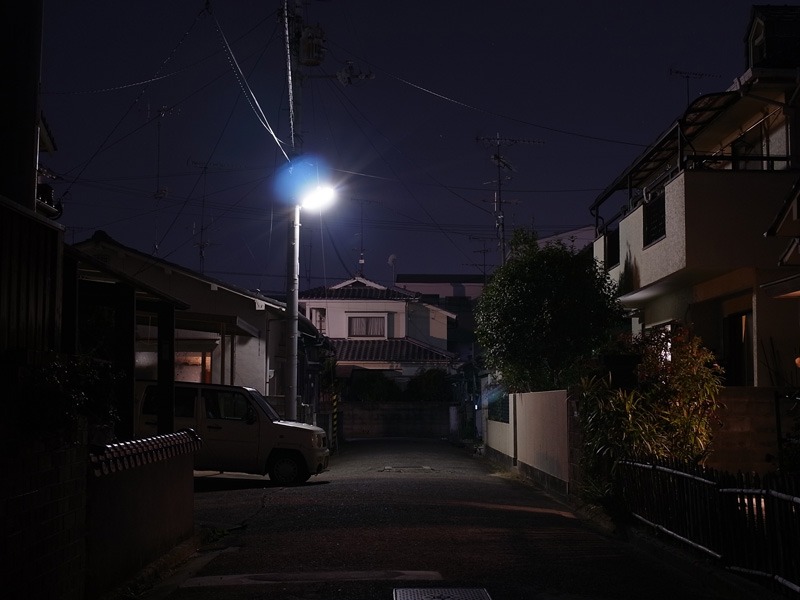 玄関先の夕景４
