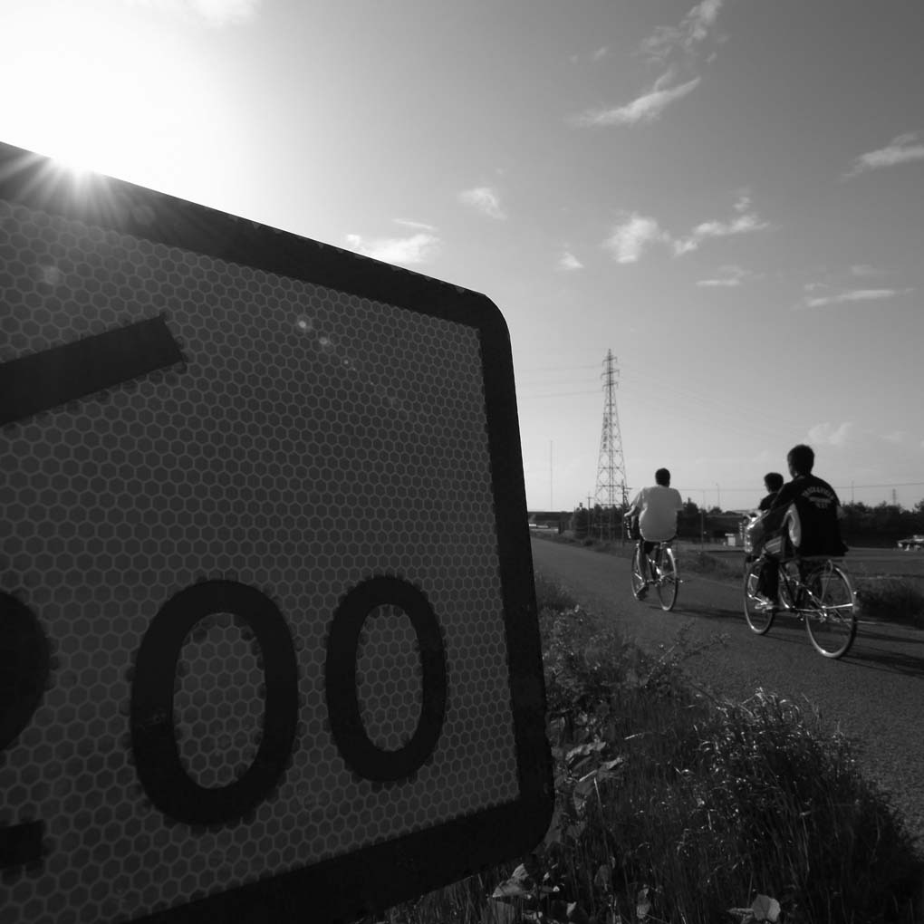 河川敷（自転車が走る）