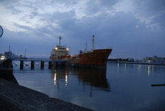 漁港で見た風景