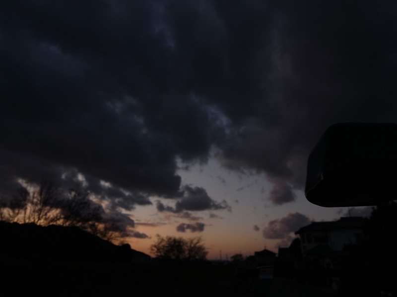 冬の夕空