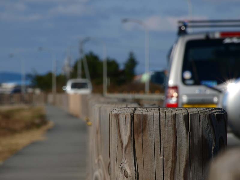 海岸で見た風景