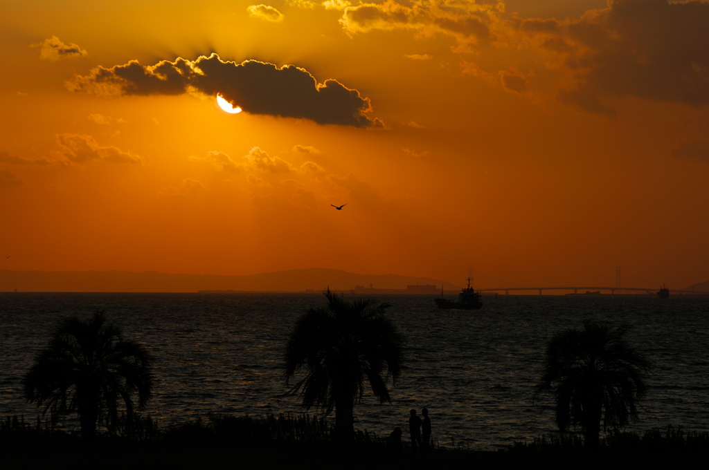 舞洲夕景