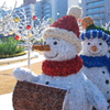 都会の雪だるま