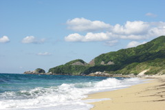 海と山と空