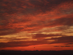 駿河湾の夕焼け１