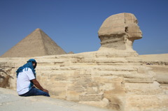 世界遺産ギザのピラミッドとスフィンクス