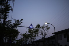 暗くなってきた帰ろう