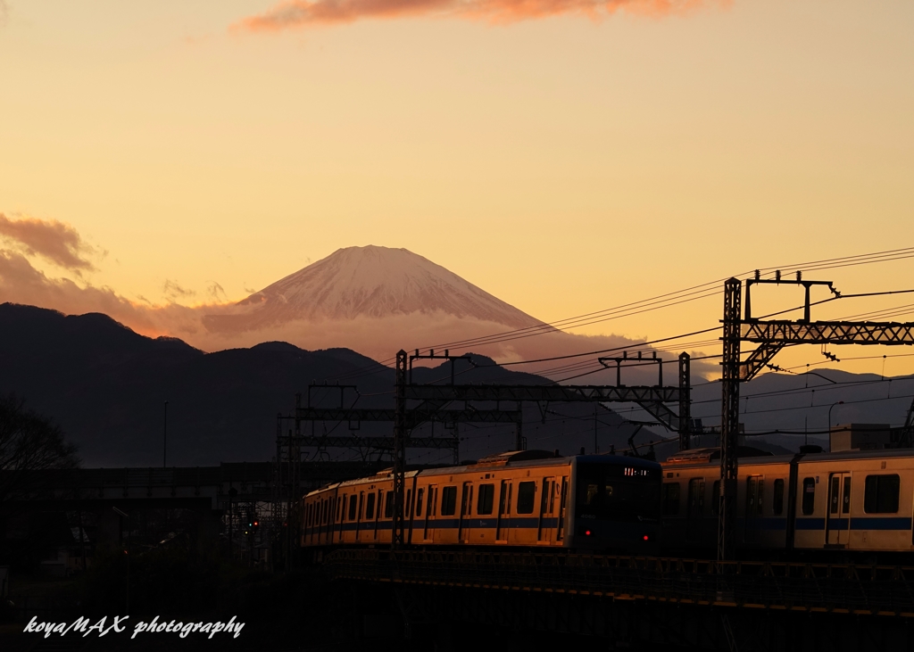 通勤富士山