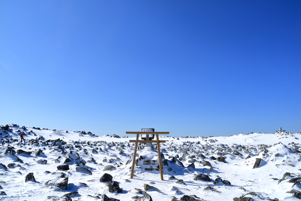 冬の蓼科山