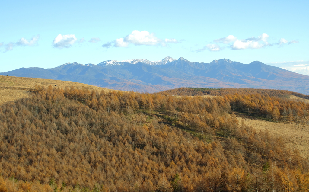 八ヶ岳と紅葉