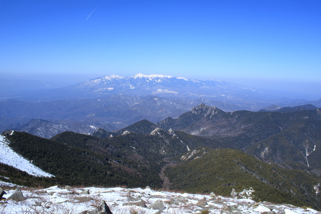 八ヶ岳と瑞牆山