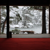 雪の日本庭園