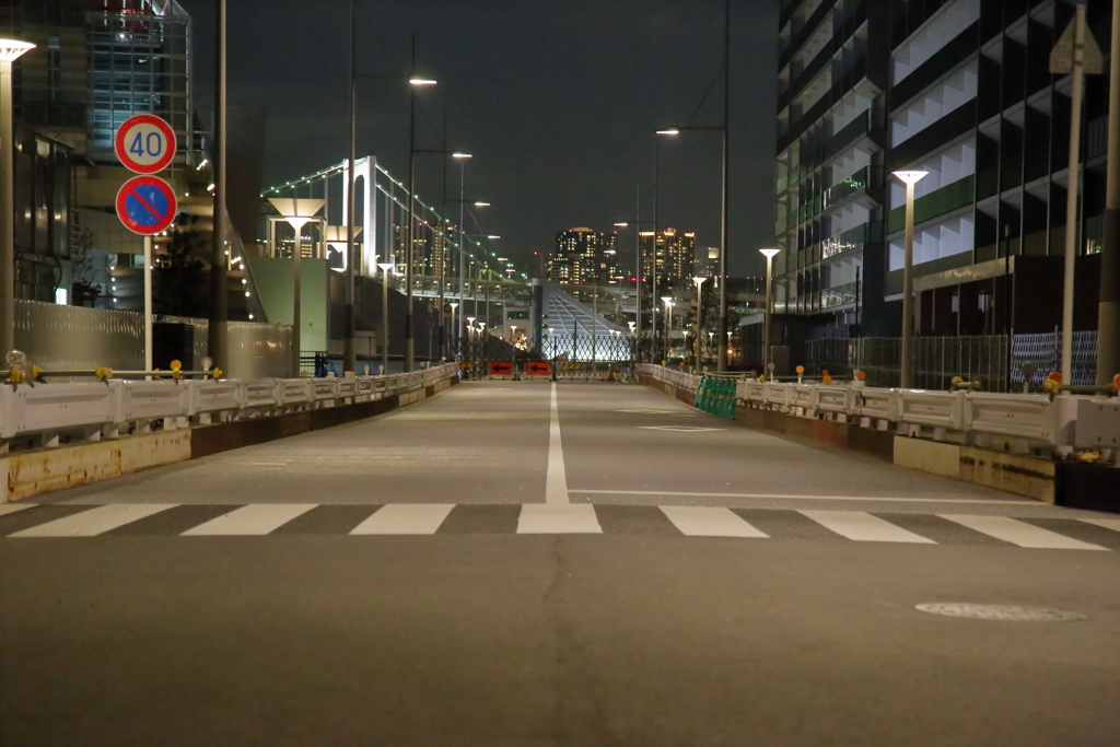夜の晴海埠頭