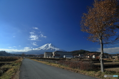富士山へ向かう道