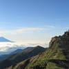 雲の上で待っていた富士山