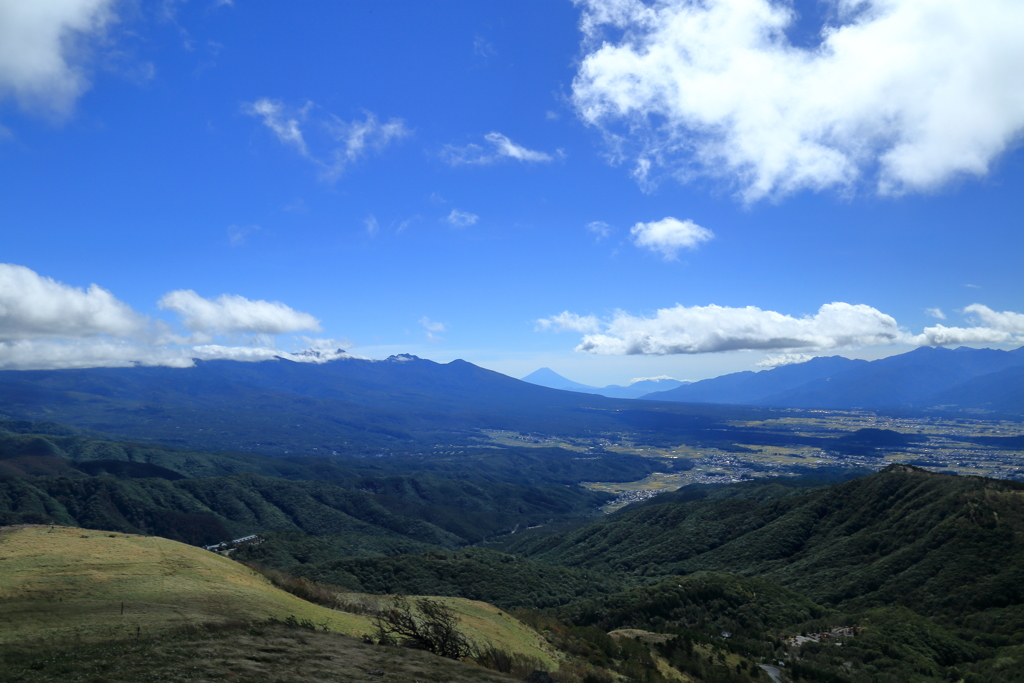 名山が見える場所
