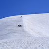 あと少しで山頂