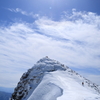 鋭角な山