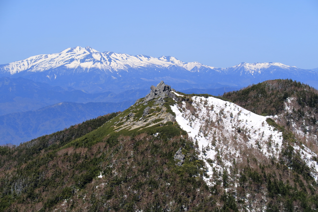 青と白の峰々