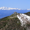 青と白の峰々
