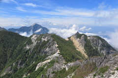 嶺と空