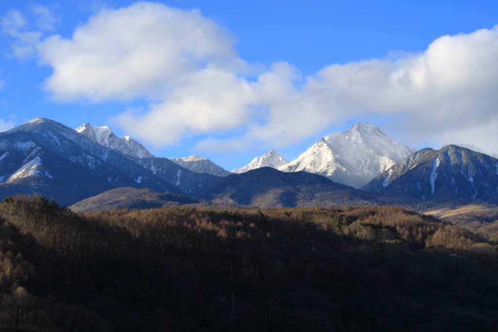 八ヶ岳の山並み