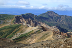 十勝岳山頂から