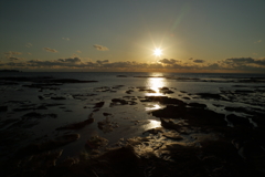 天神崎の夕日